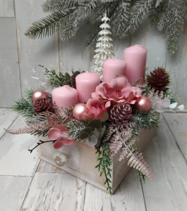 Adventní šuplíček v růžové